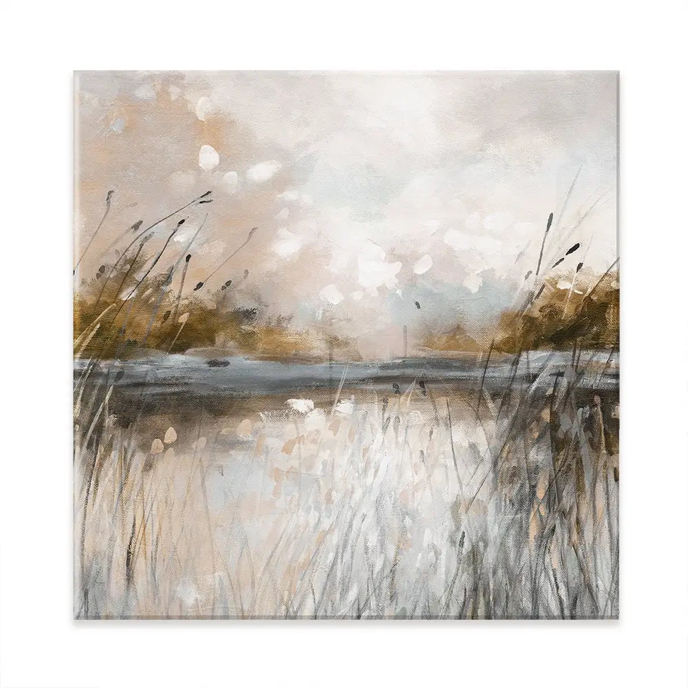Honeybloom Lake View Square Canvas Print Honeybloom Lake View Square Canvas Print wall art product Carol Robinson