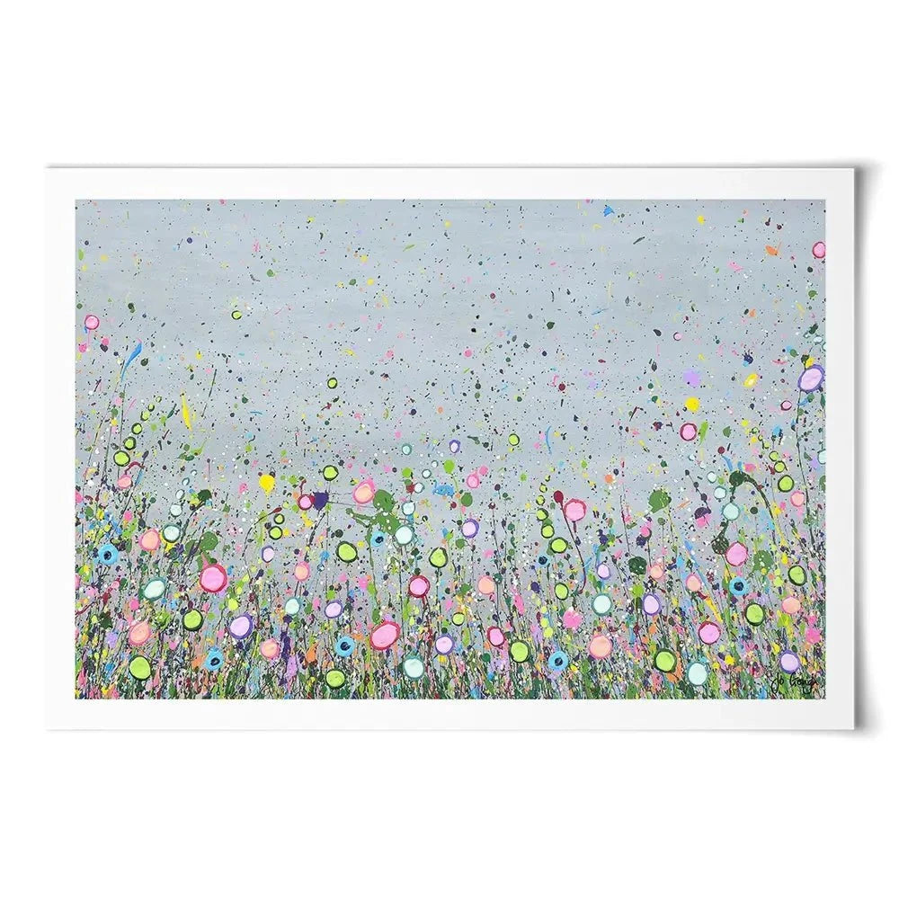 Hope Dances In The Flowers Art Print Hope Dances In The Flowers Art Print wall art product Jo Gough
