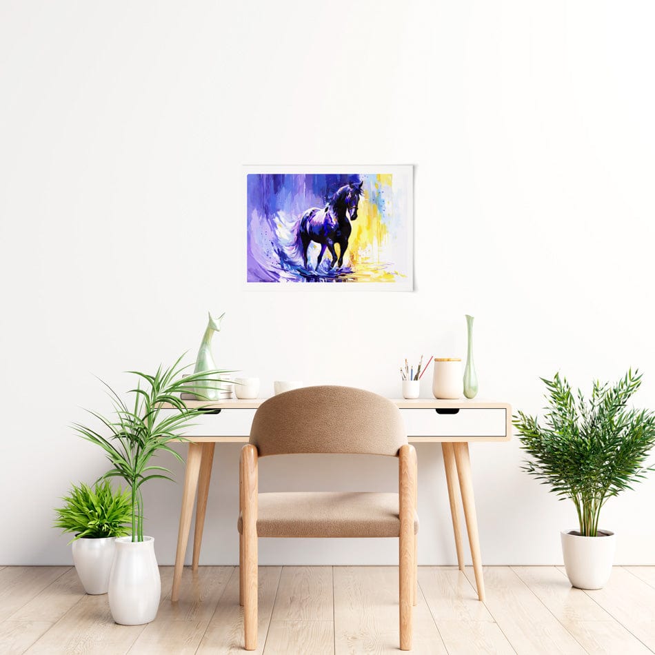 Horse In The Whisper Of The Wind Art Print wall art product Leon Devenice