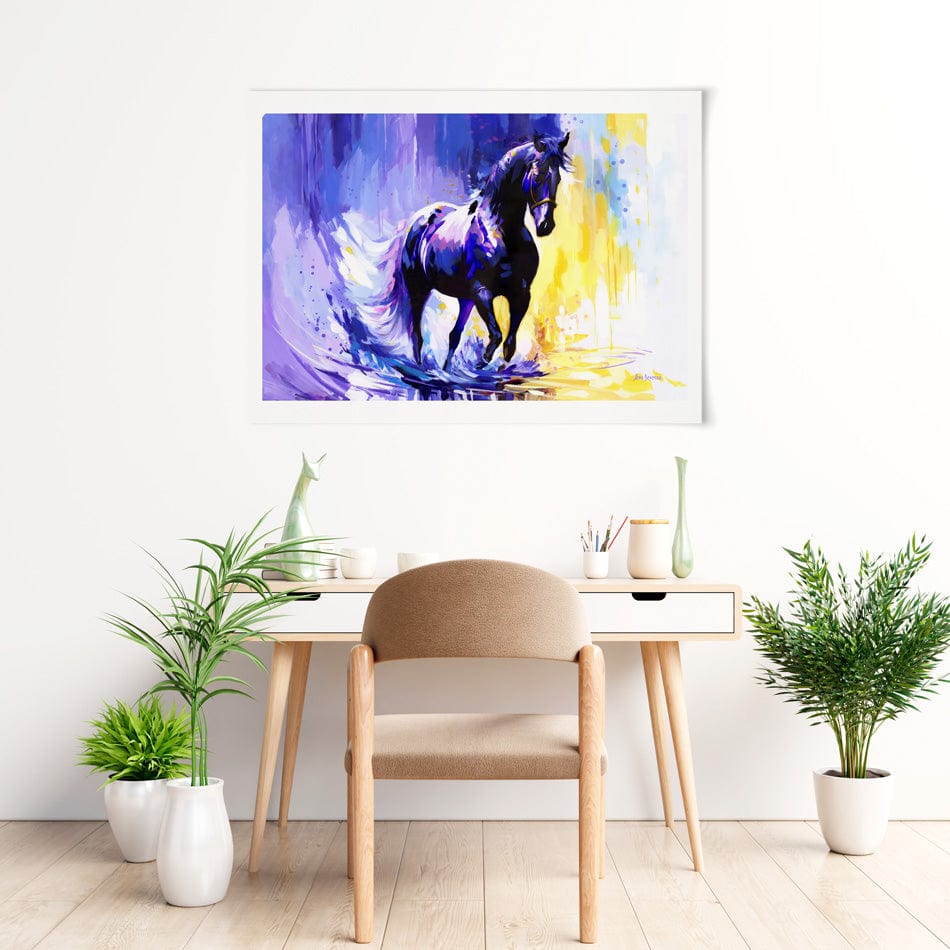 Horse In The Whisper Of The Wind Art Print wall art product Leon Devenice