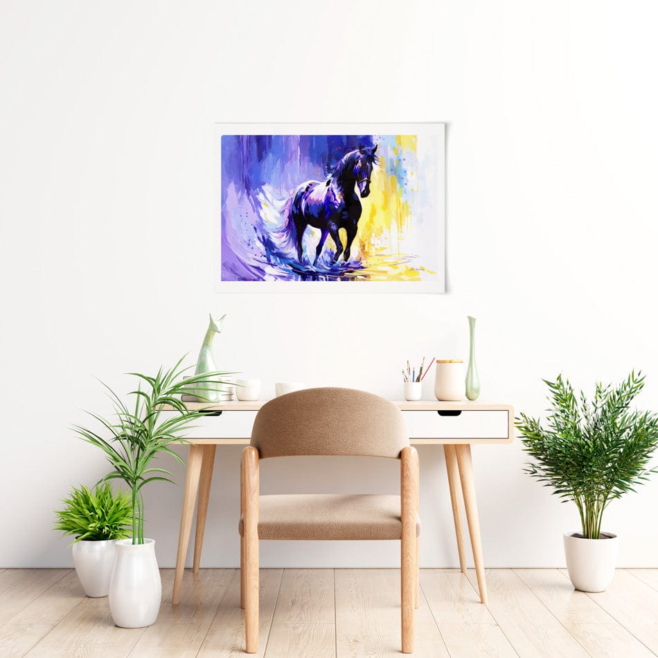 Horse In The Whisper Of The Wind Art Print wall art product Leon Devenice