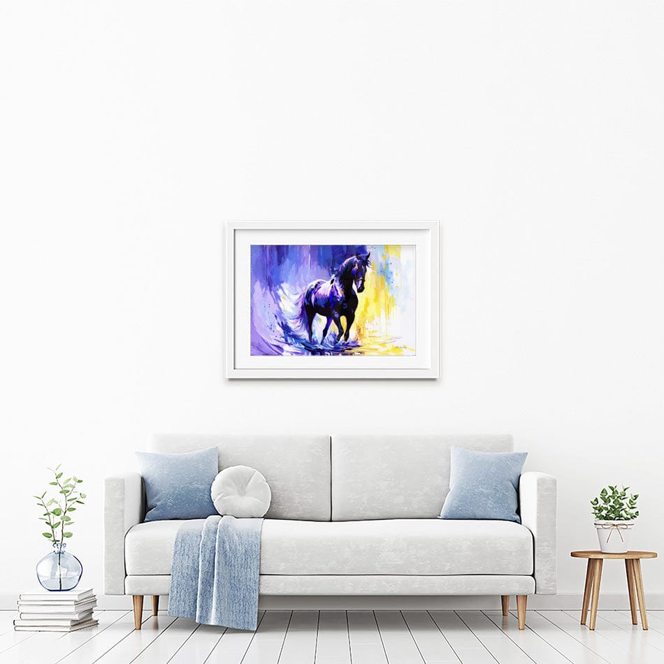 Horse In The Whisper Of The Wind Framed Art Print wall art product Leon Devenice