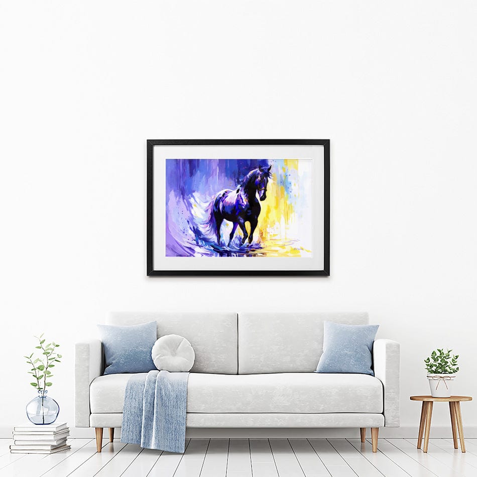 Horse In The Whisper Of The Wind Framed Art Print wall art product Leon Devenice