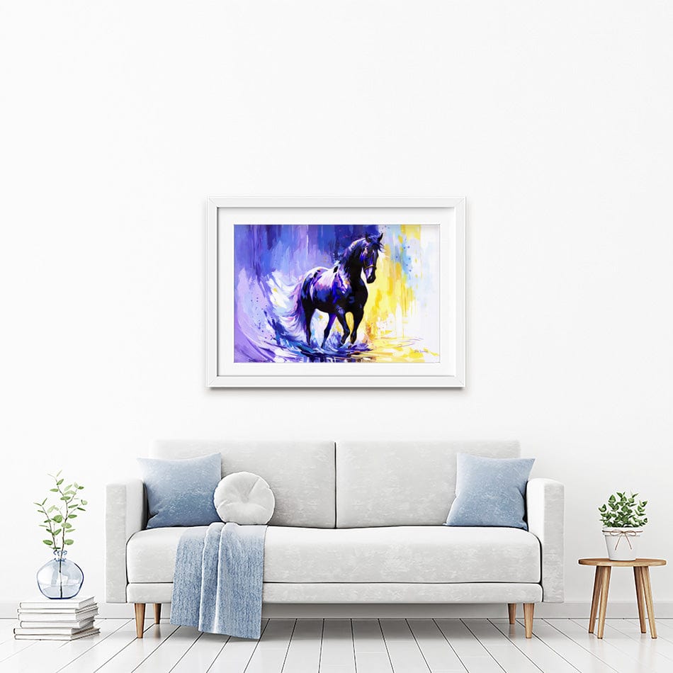 Horse In The Whisper Of The Wind Framed Art Print wall art product Leon Devenice