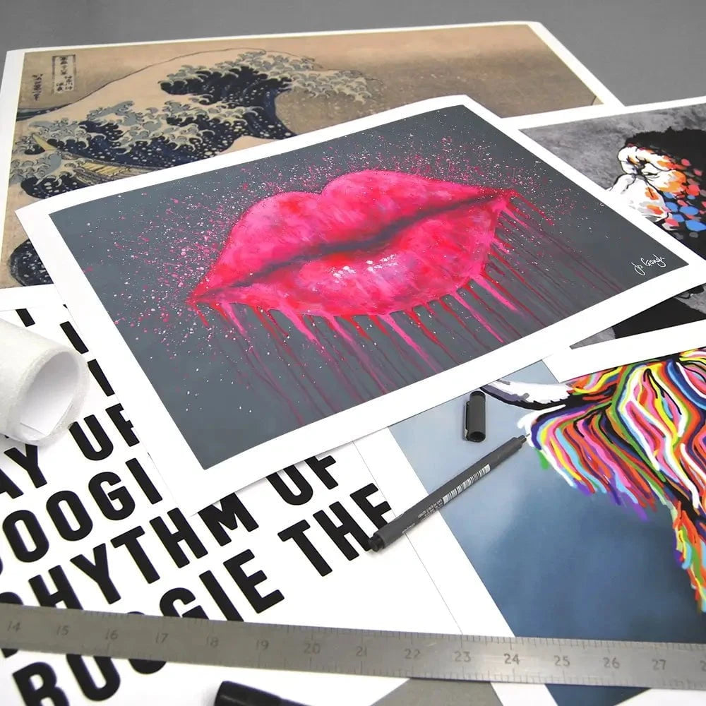Hot Lips Art Print Hot Lips Art Print wall art product Jo Gough