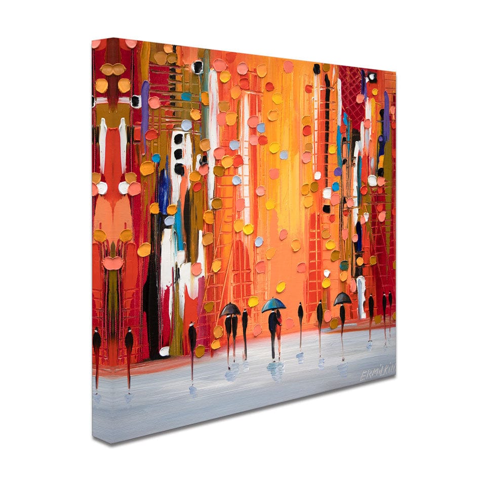 Hot Rainy Sunset Canvas Print wall art product Ekaterina Ermilkina / Independent