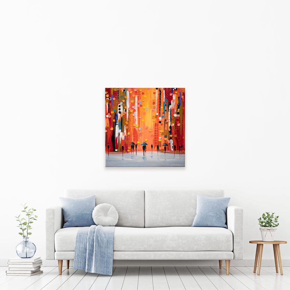Hot Rainy Sunset Canvas Print wall art product Ekaterina Ermilkina / Independent