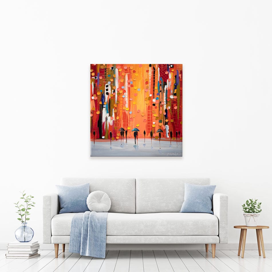 Hot Rainy Sunset Canvas Print wall art product Ekaterina Ermilkina / Independent