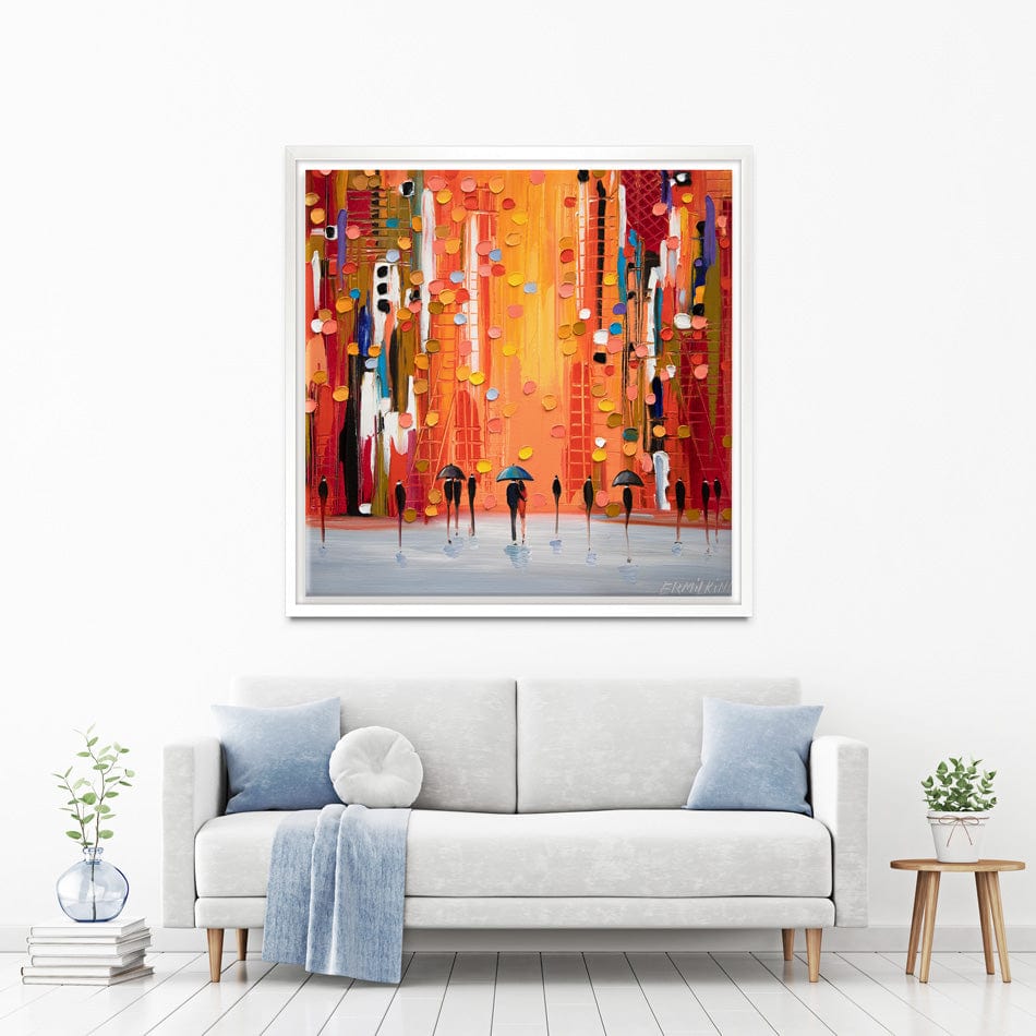 Hot Rainy Sunset Canvas Print wall art product Ekaterina Ermilkina / Independent
