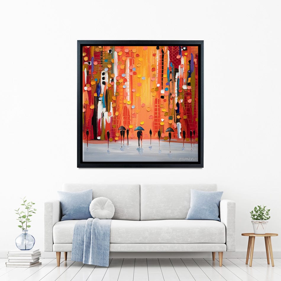 Hot Rainy Sunset Canvas Print wall art product Ekaterina Ermilkina / Independent