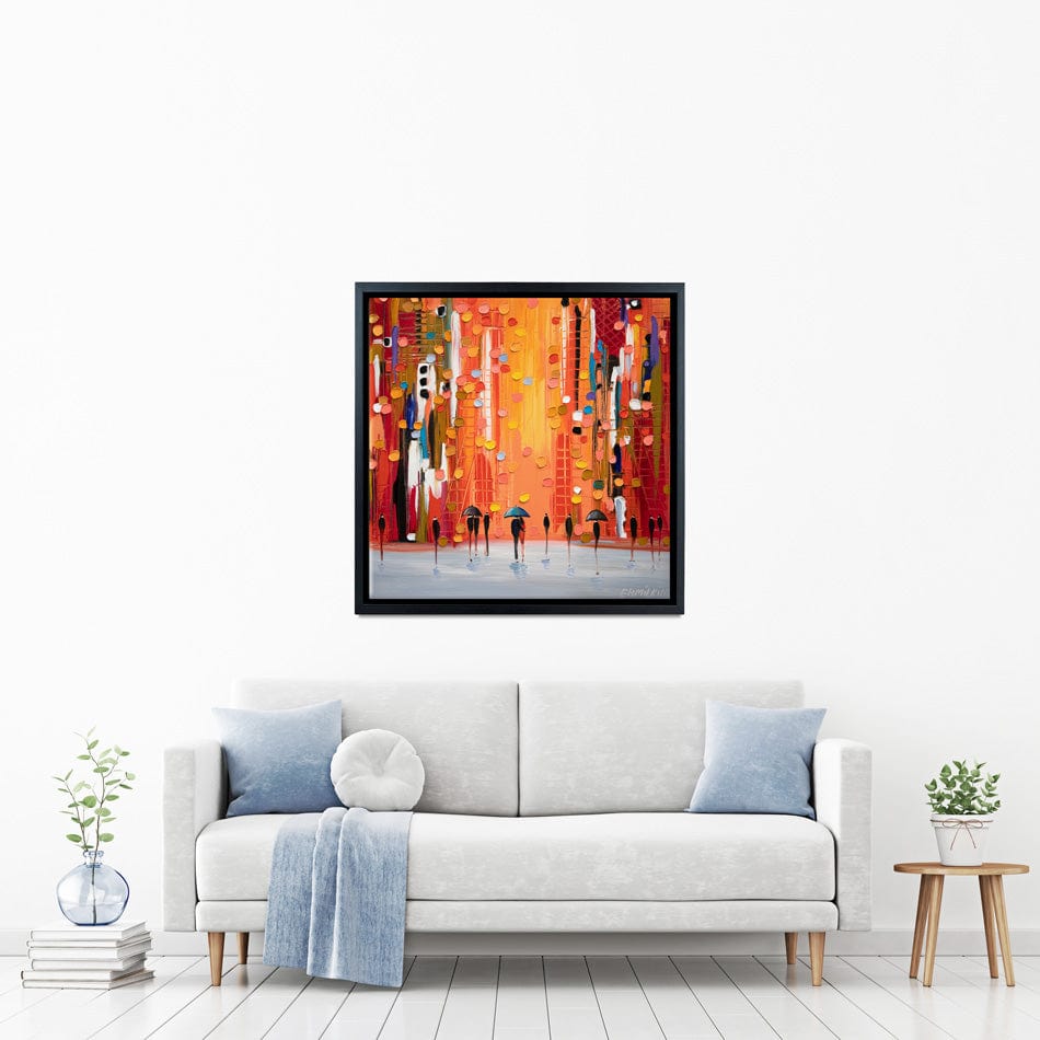 Hot Rainy Sunset Canvas Print wall art product Ekaterina Ermilkina / Independent