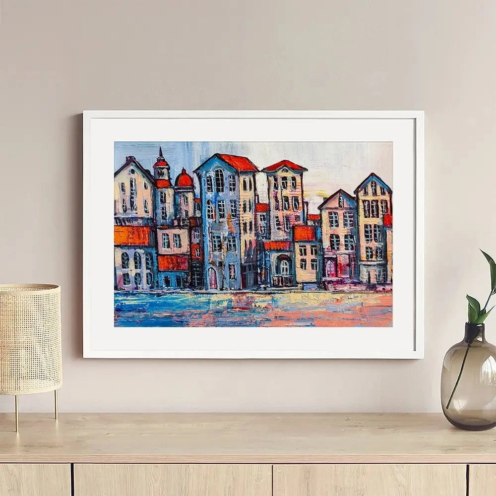 Houses Framed Art Print Houses Framed Art Print wall art product S-BELOV / Shutterstock