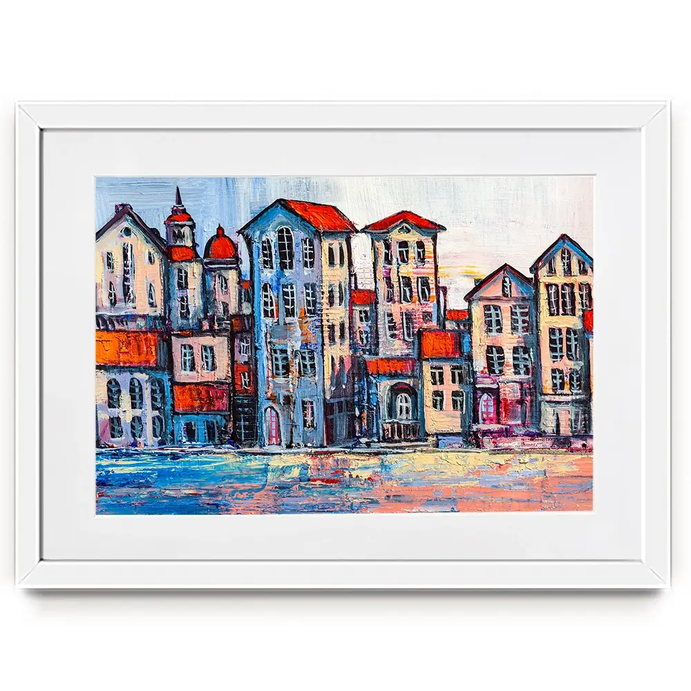 Houses Framed Art Print Houses Framed Art Print wall art product S-BELOV / Shutterstock