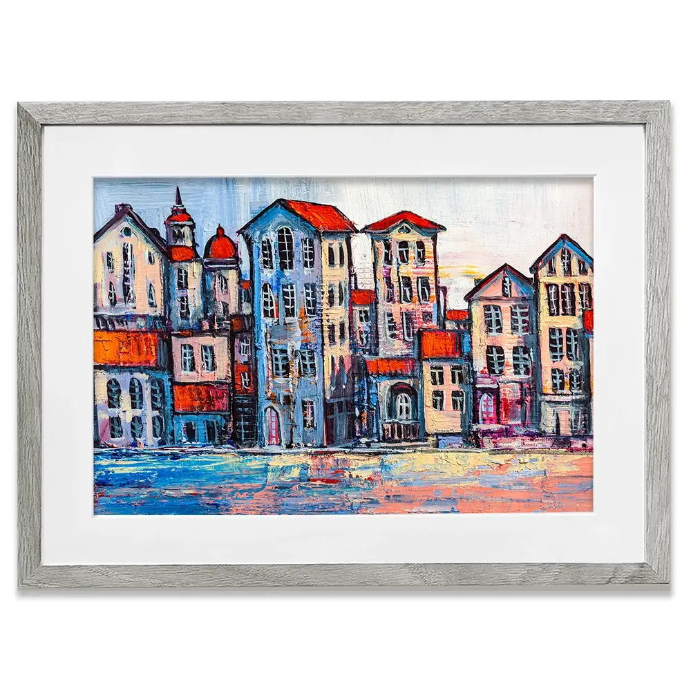 Houses Framed Art Print Houses Framed Art Print wall art product S-BELOV / Shutterstock