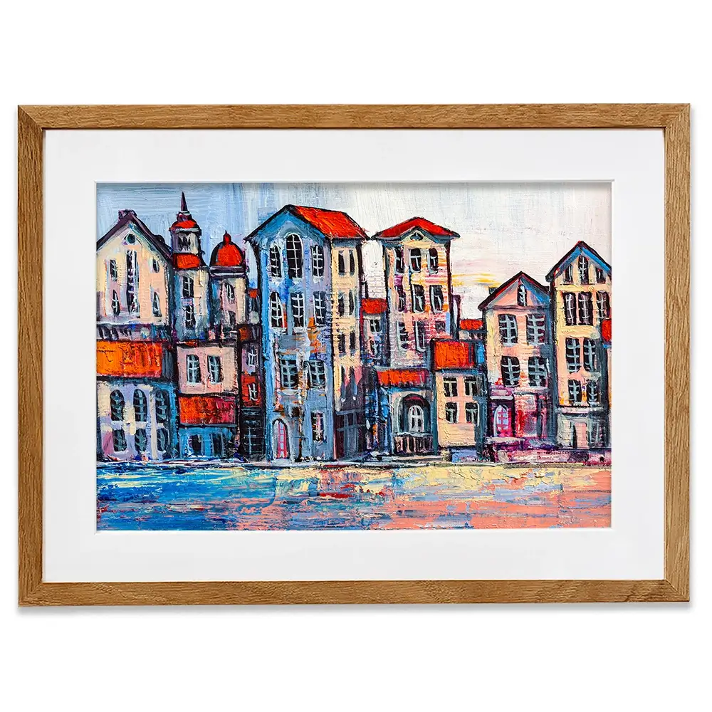 Houses Framed Art Print Houses Framed Art Print wall art product S-BELOV / Shutterstock