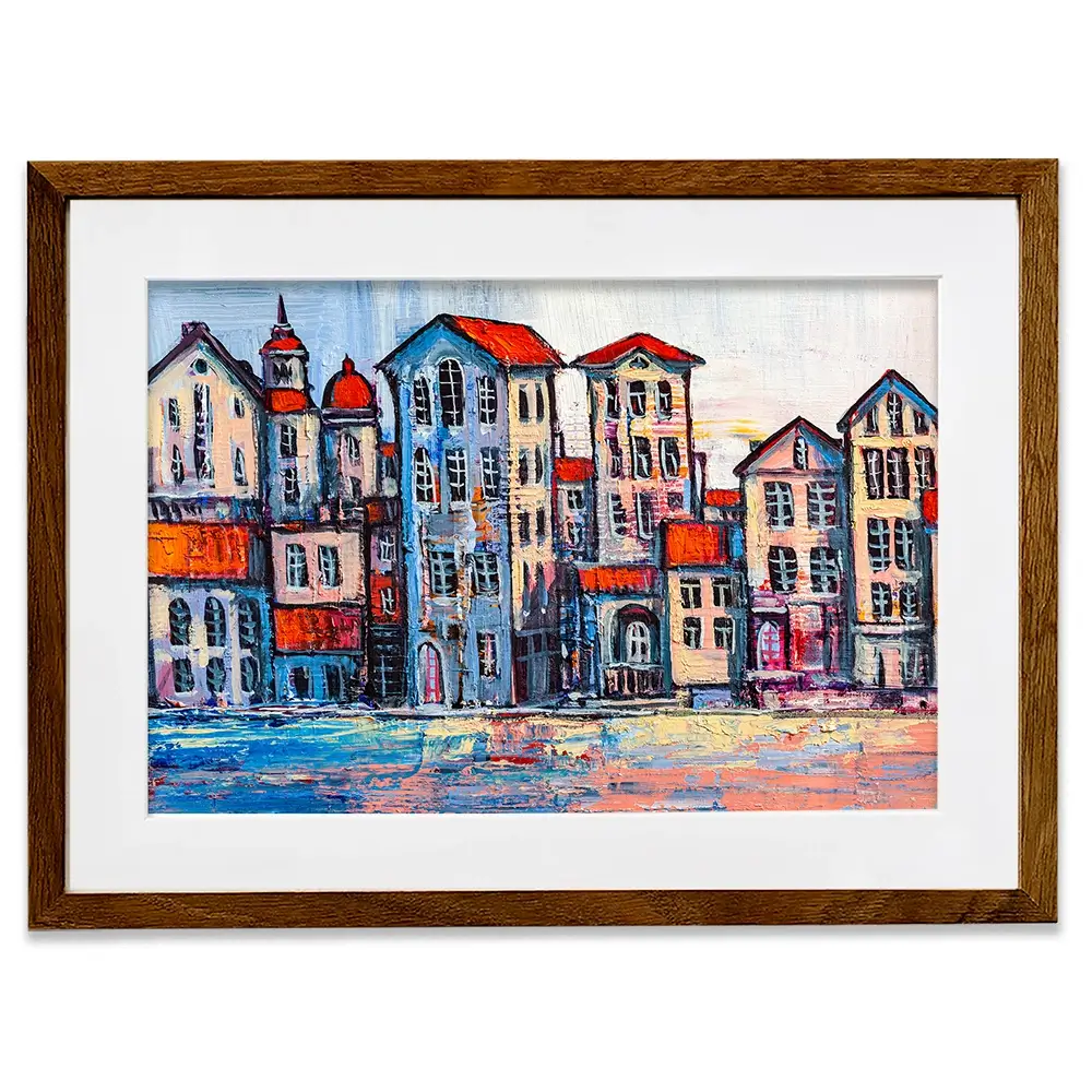 Houses Framed Art Print Houses Framed Art Print wall art product S-BELOV / Shutterstock