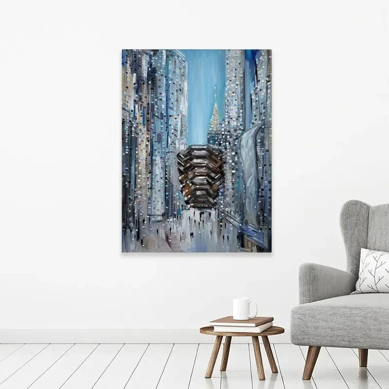 Hudson Yards Canvas Print Hudson Yards Canvas Print wall art product Ekaterina Ermilkina