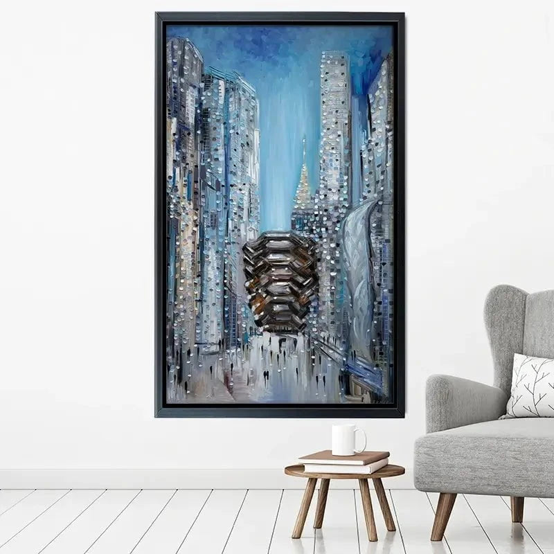 Hudson Yards Canvas Print Hudson Yards Canvas Print wall art product Ekaterina Ermilkina