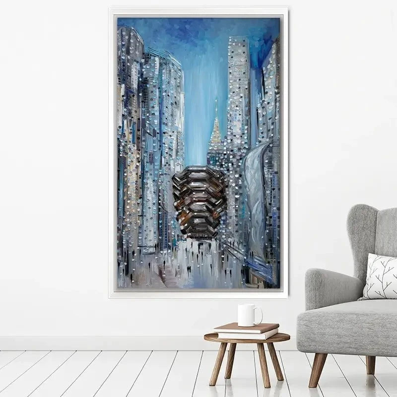 Hudson Yards Canvas Print Hudson Yards Canvas Print wall art product Ekaterina Ermilkina