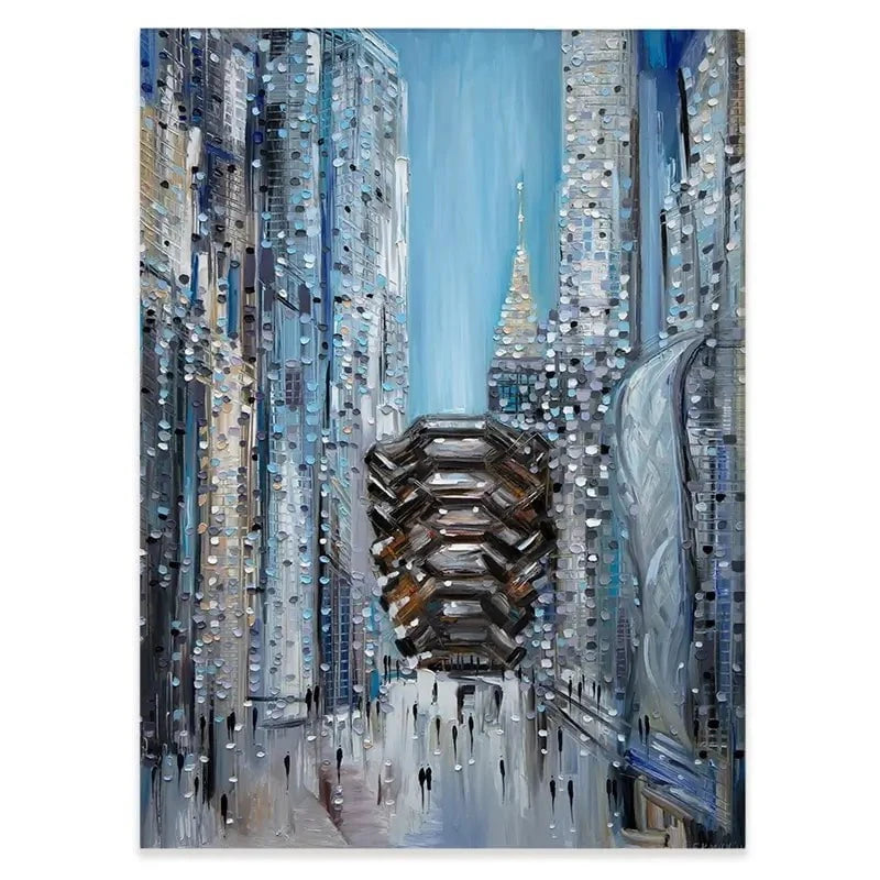 Hudson Yards Canvas Print Hudson Yards Canvas Print wall art product Ekaterina Ermilkina