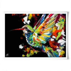 Hummingbird Art Print Hummingbird Art Print wall art product Jackie Bridges