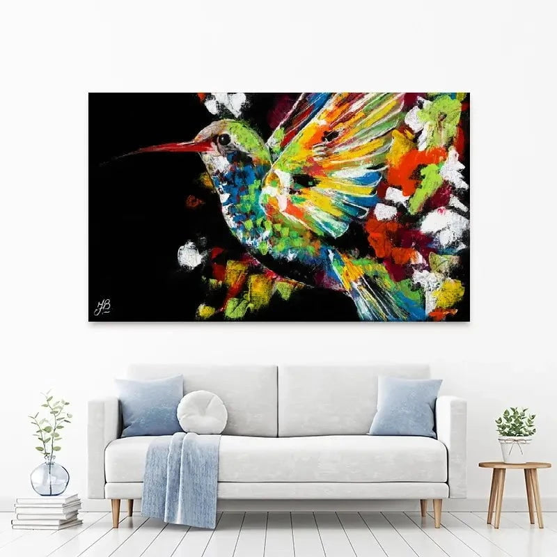 Hummingbird Canvas Print Hummingbird Canvas Print wall art product Jackie Bridges