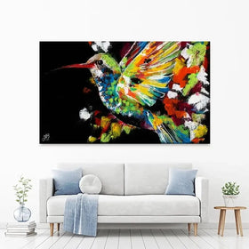 Hummingbird Canvas Print Hummingbird Canvas Print wall art product Jackie Bridges
