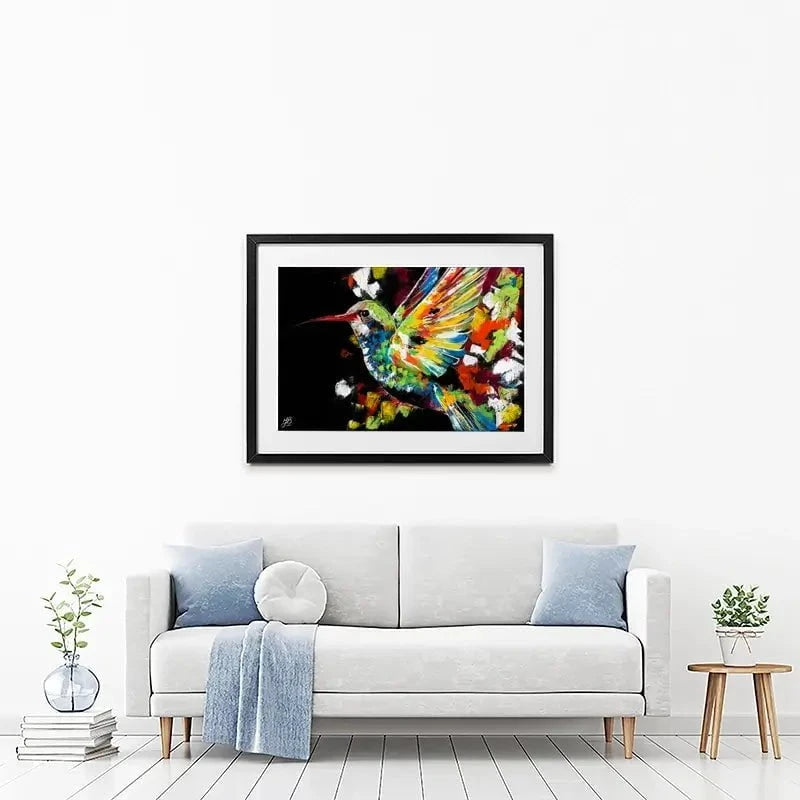 Hummingbird Framed Art Print Hummingbird Framed Art Print wall art product Jackie Bridges