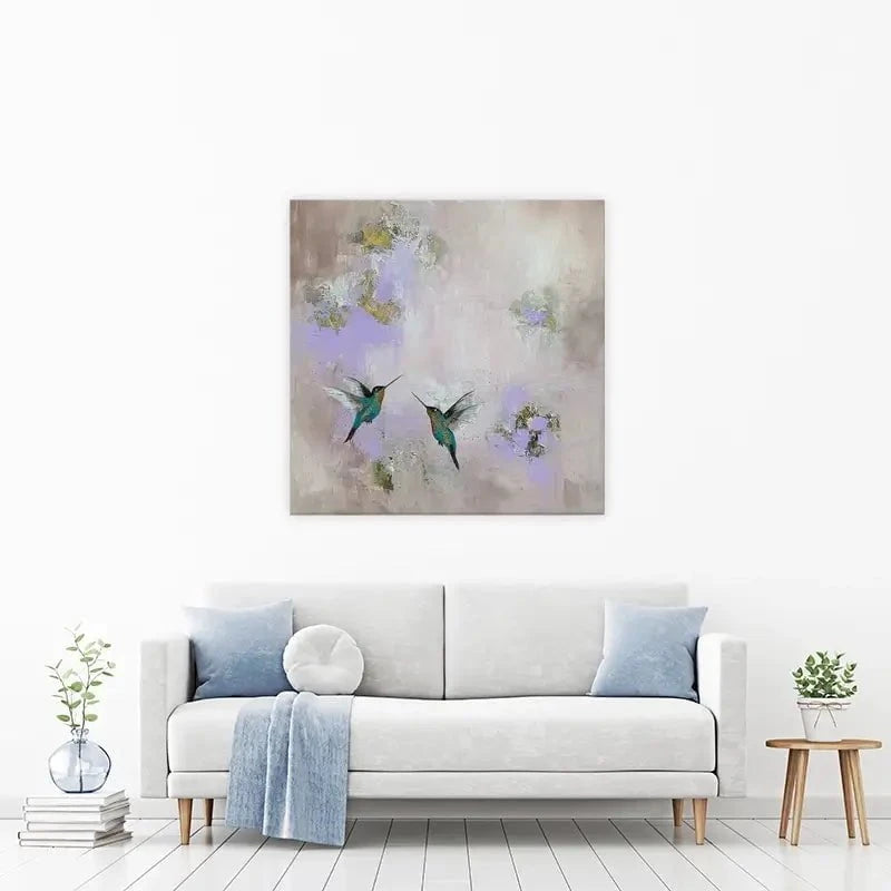 Hummingbirds Delight Canvas Print Hummingbirds Delight Canvas Print wall art product Laure Bury
