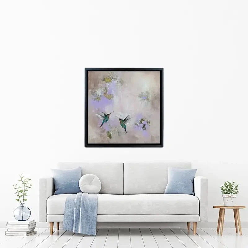 Hummingbirds Delight Canvas Print Hummingbirds Delight Canvas Print wall art product Laure Bury