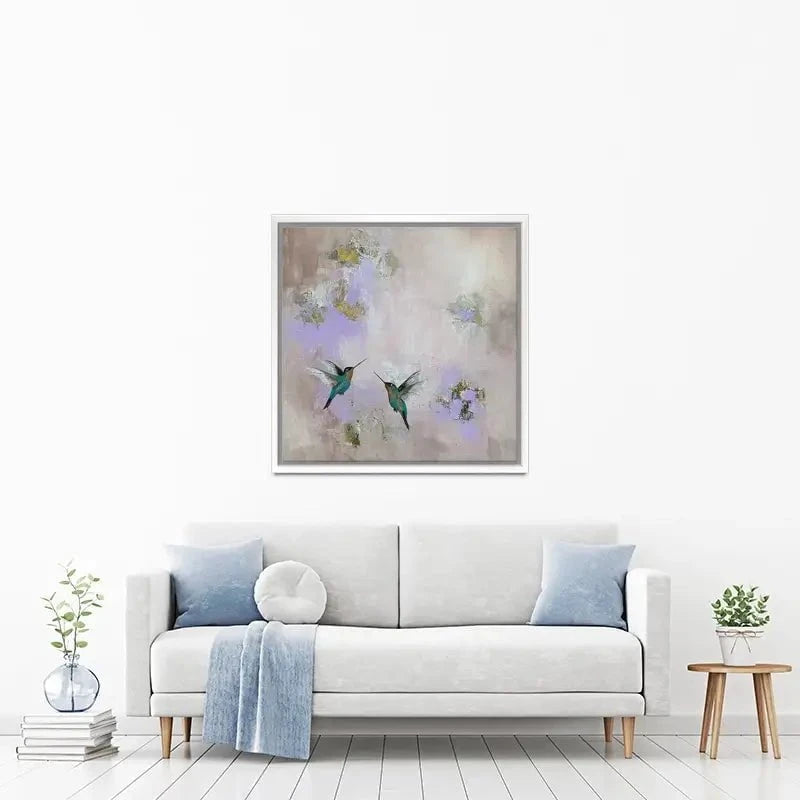 Hummingbirds Delight Canvas Print Hummingbirds Delight Canvas Print wall art product Laure Bury
