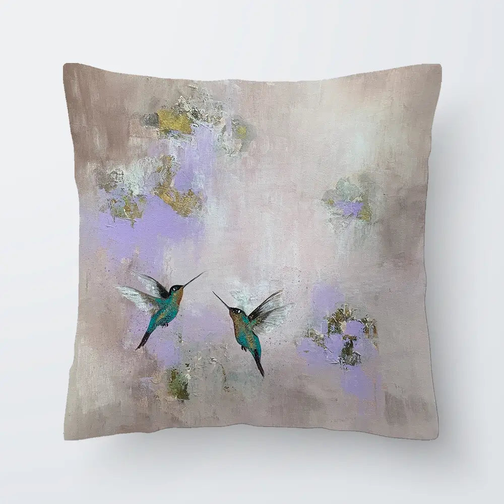 Hummingbirds Delight Cushion Hummingbirds Delight Cushion wall art product Laure Bury