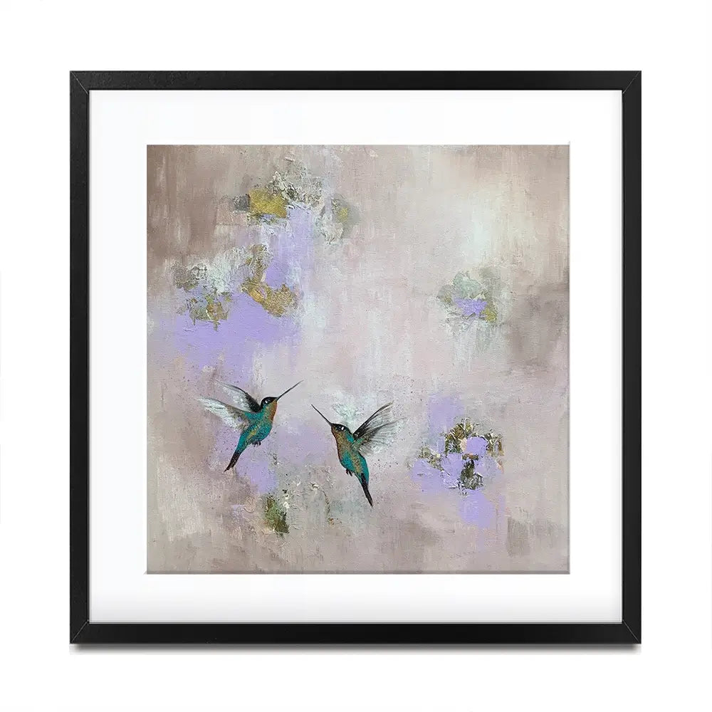 Hummingbirds Delight Framed Art Print Hummingbirds Delight Framed Art Print wall art product Laure Bury