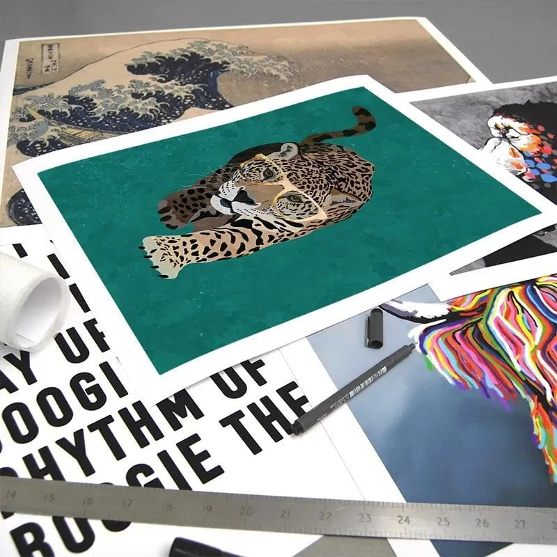 Hunting Leopard Art Print Hunting Leopard Art Print wall art product Sarah Manovski