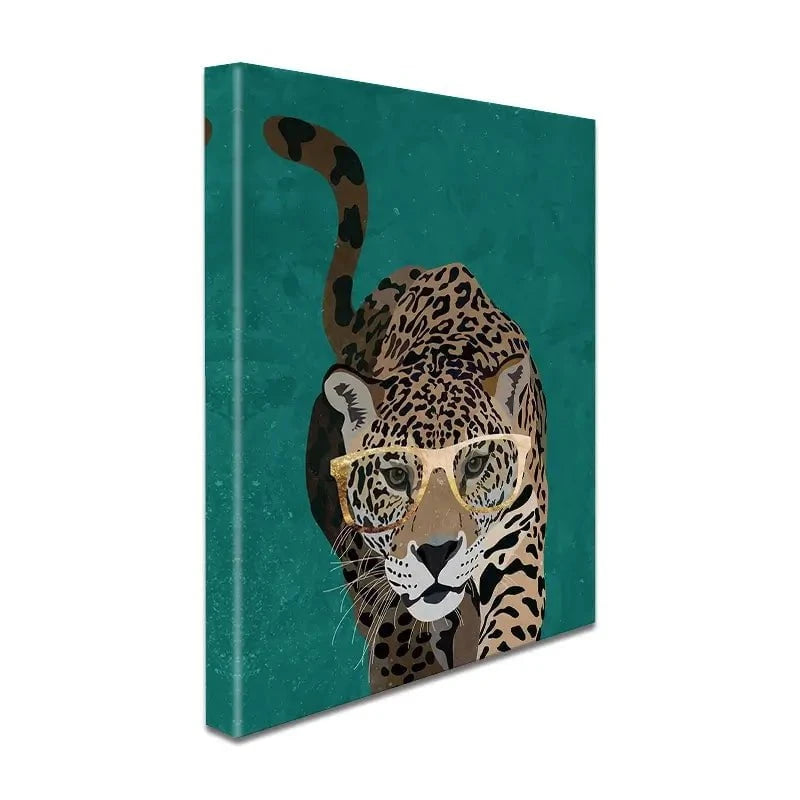 Hunting Leopard Close Up Canvas Print Hunting Leopard Close Up Canvas Print wall art product Sarah Manovski