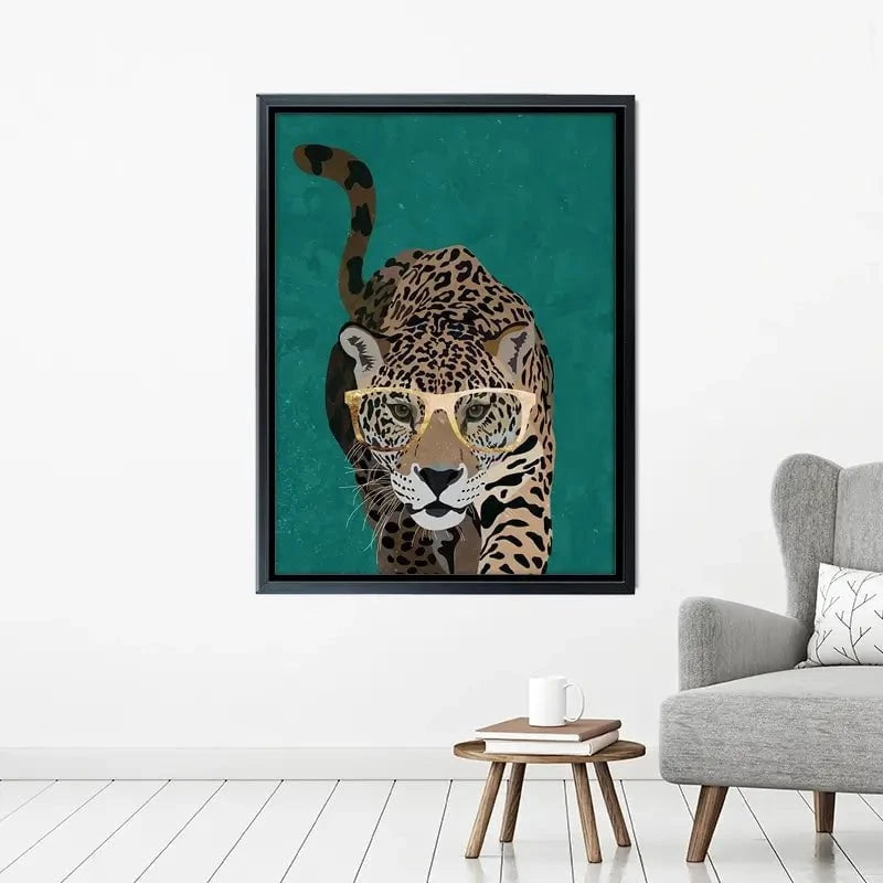 Hunting Leopard Close Up Canvas Print Hunting Leopard Close Up Canvas Print wall art product Sarah Manovski