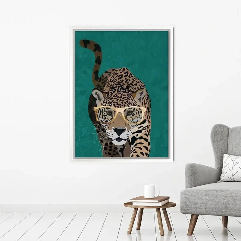 Hunting Leopard Close Up Canvas Print Hunting Leopard Close Up Canvas Print wall art product Sarah Manovski