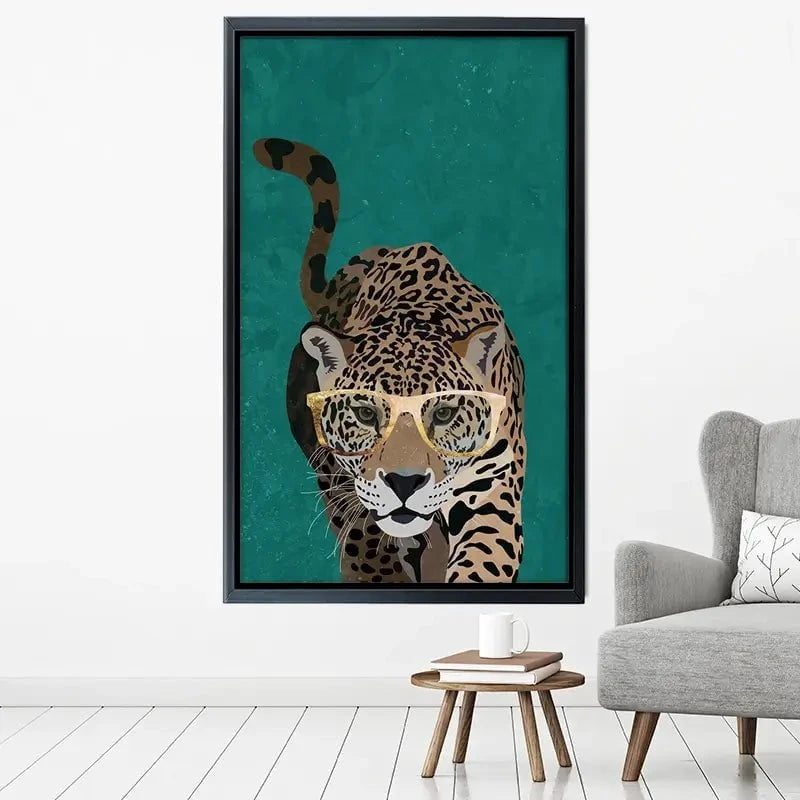 Hunting Leopard Close Up Canvas Print Hunting Leopard Close Up Canvas Print wall art product Sarah Manovski