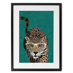 Hunting Leopard Close Up Framed Art Print Hunting Leopard Close Up Framed Art Print wall art product Sarah Manovski