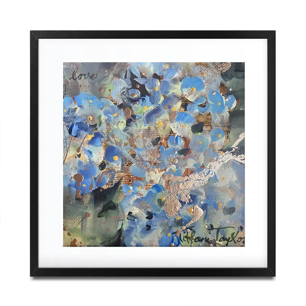 Hydrangeas Love Square Framed Art Print Hydrangeas Love Square Framed Art Print wall art product Tiffani Taylor - Independent