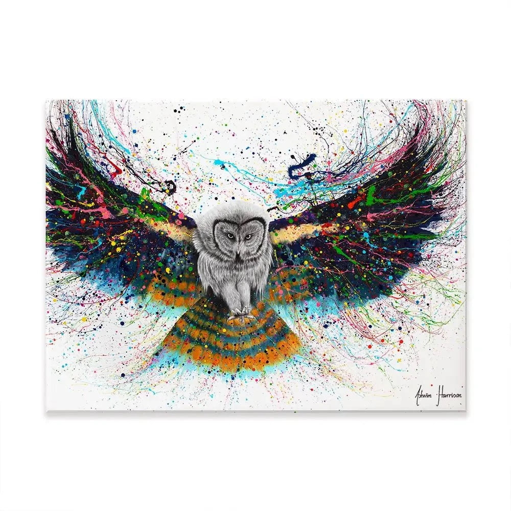 Hypnotic Twilight Owl Canvas Print Hypnotic Twilight Owl Canvas Print wall art product Ashvin Harrison