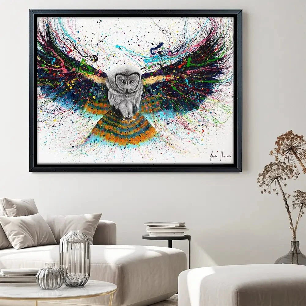 Hypnotic Twilight Owl Canvas Print Hypnotic Twilight Owl Canvas Print wall art product Ashvin Harrison