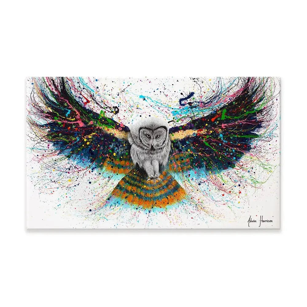 Hypnotic Twilight Owl Canvas Print Hypnotic Twilight Owl Canvas Print wall art product Ashvin Harrison