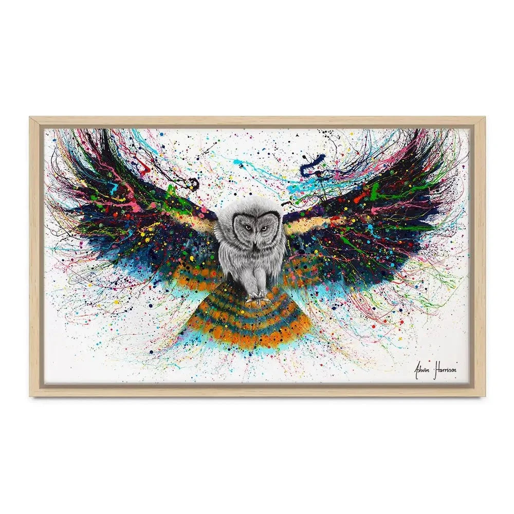 Hypnotic Twilight Owl Canvas Print Hypnotic Twilight Owl Canvas Print wall art product Ashvin Harrison