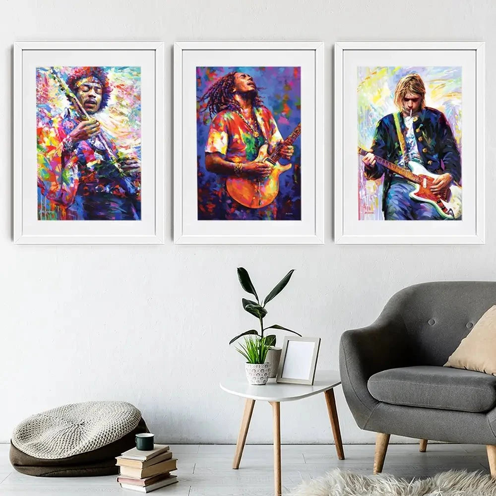 Iconic Men 2 Framed Art Print Trio Iconic Men 2 Framed Art Print Trio wall art product Leon Devenice