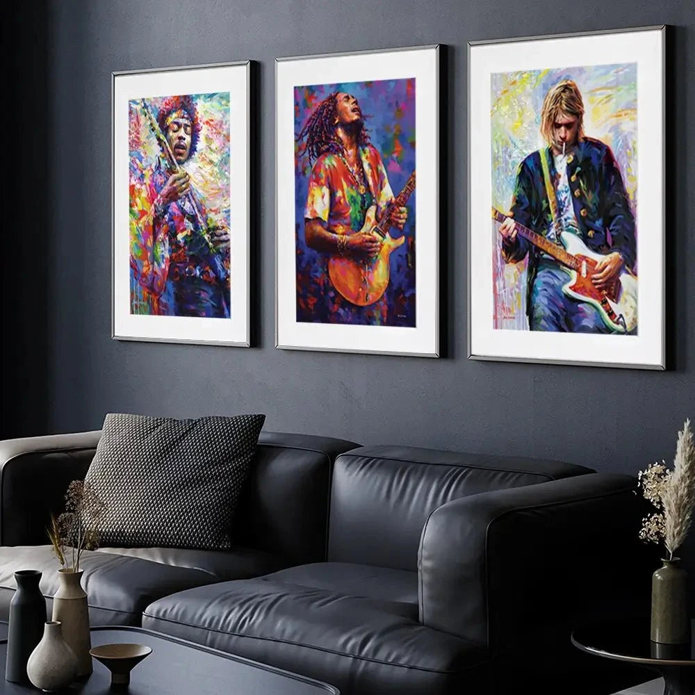 Iconic Men 2 Framed Art Print Trio Iconic Men 2 Framed Art Print Trio wall art product Leon Devenice