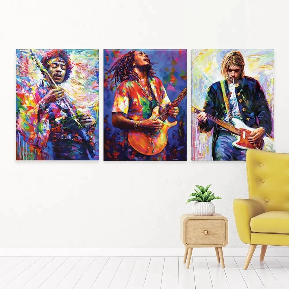 Iconic Men 2 Trio Canvas Print Iconic Men 2 Trio Canvas Print wall art product Leon Devenice