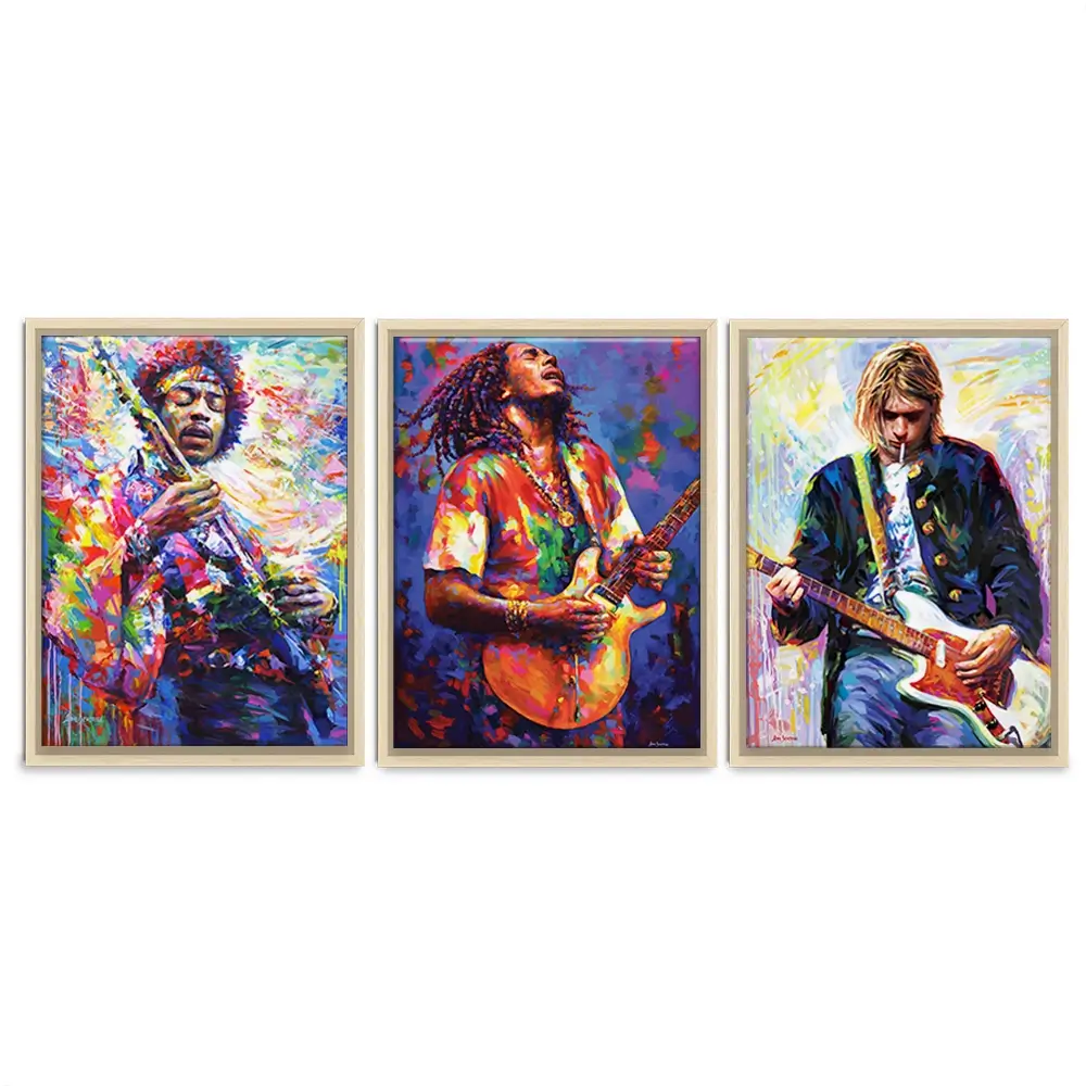 Iconic Men 2 Trio Canvas Print Iconic Men 2 Trio Canvas Print wall art product Leon Devenice