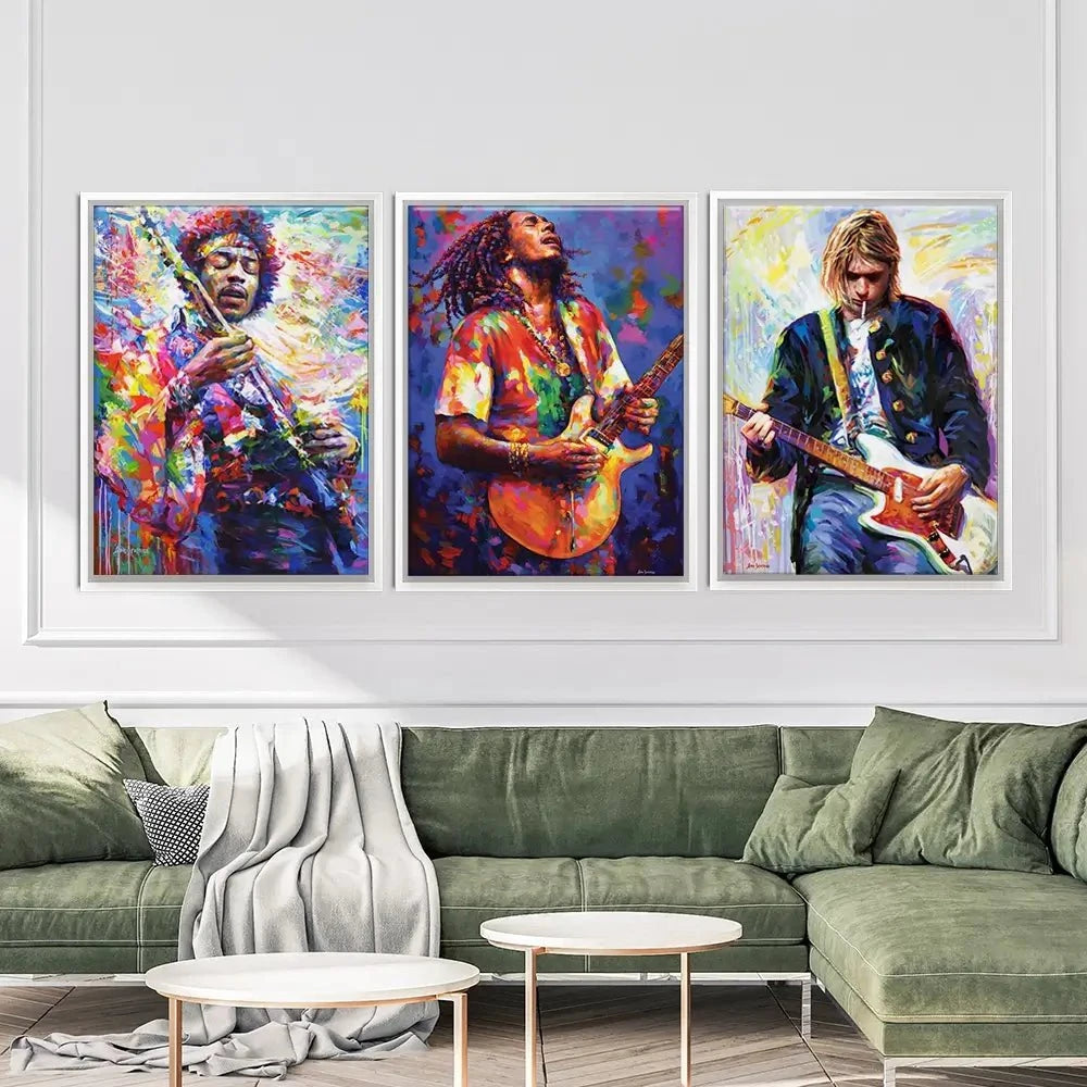 Iconic Men 2 Trio Canvas Print Iconic Men 2 Trio Canvas Print wall art product Leon Devenice