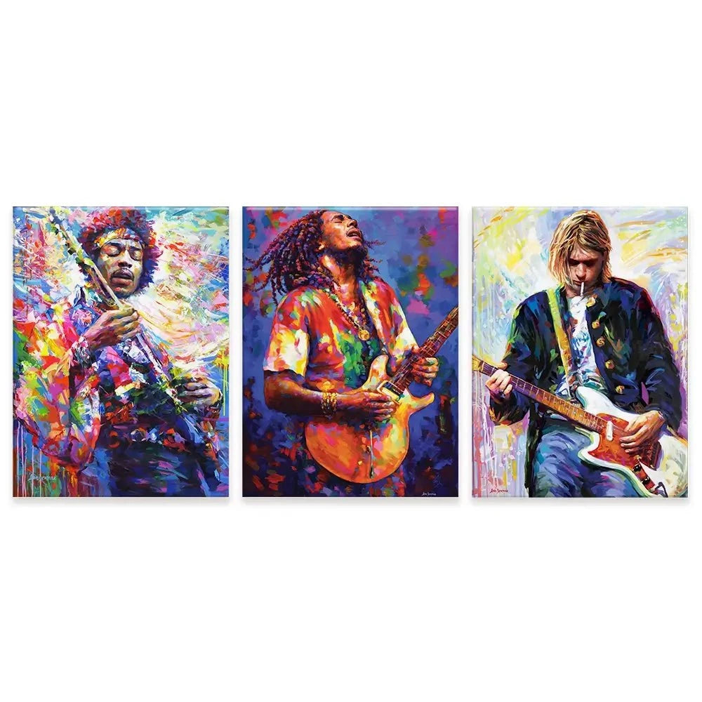 Iconic Men 2 Trio Canvas Print Iconic Men 2 Trio Canvas Print wall art product Leon Devenice